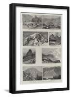 The English Lake District, Illustrated, II-null-Framed Giclee Print