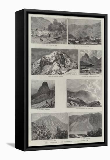 The English Lake District, Illustrated, II-null-Framed Stretched Canvas