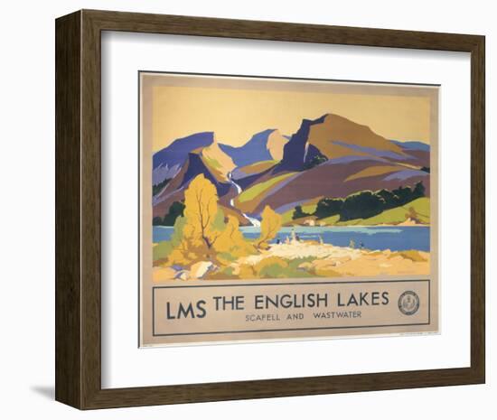 The English Lakes-null-Framed Art Print