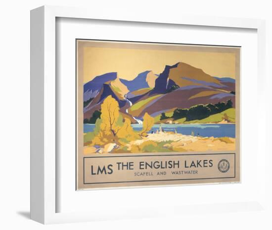 The English Lakes-null-Framed Art Print