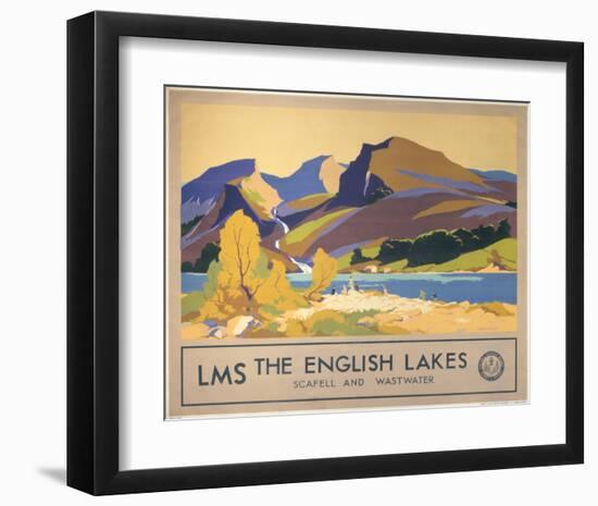 The English Lakes-null-Framed Art Print