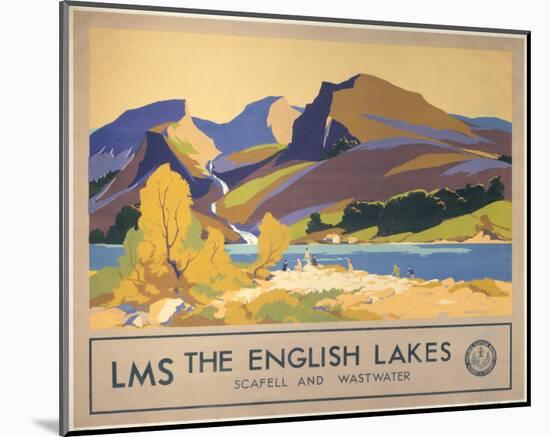 The English Lakes-null-Mounted Art Print