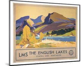 The English Lakes-null-Mounted Art Print