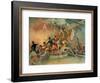 The English Navy Conquering a French Ship Near the Cape Camaro-null-Framed Giclee Print