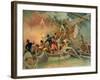 The English Navy Conquering a French Ship Near the Cape Camaro-null-Framed Giclee Print