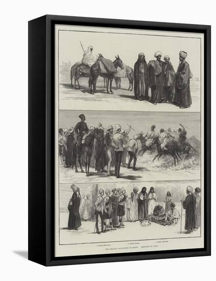 The English Occupation of Egypt, Sketches in Cairo-null-Framed Stretched Canvas