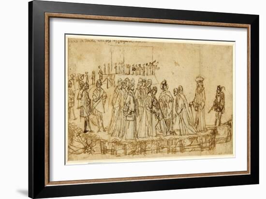 The English Prince Conan Taking Leave of His Father-Vittore Carpaccio-Framed Giclee Print