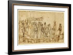 The English Prince Conan Taking Leave of His Father-Vittore Carpaccio-Framed Giclee Print