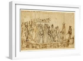 The English Prince Conan Taking Leave of His Father-Vittore Carpaccio-Framed Giclee Print