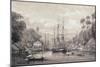 The English Ship Dido Off the Coast of Sarawak-null-Mounted Giclee Print