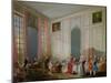 The English Tea (Le the a L'Anglaise) and a Society Concert at the House of the Princesse De Conti-Michel Barthélémy Ollivier-Mounted Giclee Print