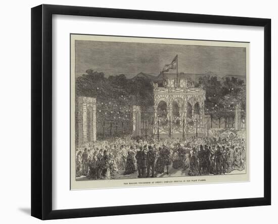 The English Volunteers at Ghent, Open-Air Festival in the Place D'Armes-Charles Robinson-Framed Giclee Print