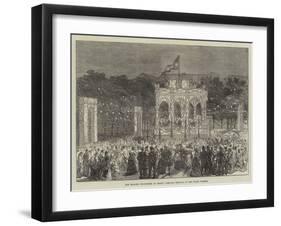 The English Volunteers at Ghent, Open-Air Festival in the Place D'Armes-Charles Robinson-Framed Giclee Print