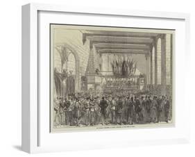 The English Volunteers at Ghent, Reception at the Hotel De Ville-Charles Robinson-Framed Giclee Print