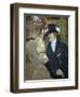 'The Englishman at the Moulin Rouge', 1892. Artist: Henri de Toulouse-Lautrec-Henri de Toulouse-Lautrec-Framed Giclee Print