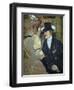 'The Englishman at the Moulin Rouge', 1892. Artist: Henri de Toulouse-Lautrec-Henri de Toulouse-Lautrec-Framed Giclee Print