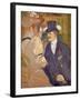 The Englishman at the Moulin Rouge, 1892-Henri de Toulouse-Lautrec-Framed Giclee Print