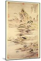 The Enjoyment of the Fisherman in the Water Village-Yun Shouping-Mounted Giclee Print