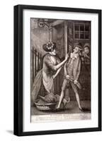 'The Enraged Macaroni, 1773-Philip Dawe-Framed Giclee Print