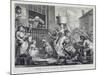 The Enraged Musician, 1741 (Engraving)-William Hogarth-Mounted Giclee Print