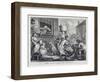 The Enraged Musician, 1741 (Engraving)-William Hogarth-Framed Giclee Print