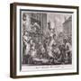 The Enraged Musician, 1741-William Hogarth-Framed Giclee Print