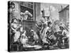 The Enraged Musician, 1741-William Hogarth-Stretched Canvas