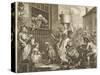 The Enraged Musician Disturb Hogarth-William Hogarth-Stretched Canvas