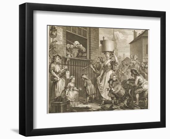 The Enraged Musician Disturb Hogarth-William Hogarth-Framed Photographic Print