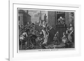 The Enraged Musician-William Hogarth-Framed Giclee Print