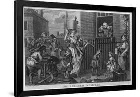 The Enraged Musician-William Hogarth-Framed Giclee Print