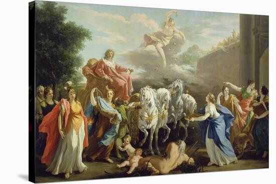 The Entering of Johann Wilhelm, Elector Palatine-Giovanni Antonio Pellegrini-Stretched Canvas