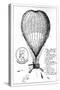 The Enterprizing Lunardi's Grand Air Ballon, 1784-null-Stretched Canvas
