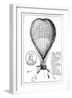 The Enterprizing Lunardi's Grand Air Ballon, 1784-null-Framed Giclee Print