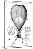 The Enterprizing Lunardi's Grand Air Ballon, 1784-null-Mounted Giclee Print