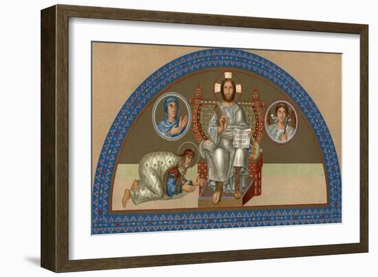 The Enthroned Christ-null-Framed Giclee Print