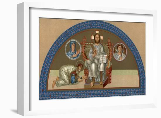 The Enthroned Christ-null-Framed Giclee Print