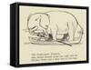 The Enthusiastic Elephant-Edward Lear-Framed Stretched Canvas