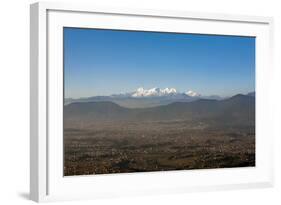 The Entire Kathmandu Valley and City with a Backdrop of the Himalayas, Nepal, Asia-Alex Treadway-Framed Photographic Print