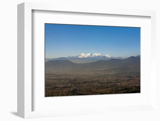 The Entire Kathmandu Valley and City with a Backdrop of the Himalayas, Nepal, Asia-Alex Treadway-Framed Photographic Print