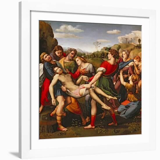 The Entombment, 1507-Raphael-Framed Giclee Print