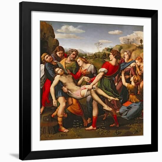 The Entombment, 1507-Raphael-Framed Giclee Print