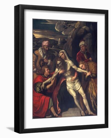 The Entombment, 1554-Alessandro Bonvicino Moretto-Framed Giclee Print