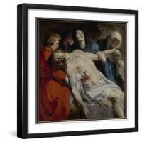 The Entombment, c.1612-Peter Paul Rubens-Framed Giclee Print