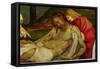 The Entombment from the Isenheim Altarpiece, circa 1512-16-Matthias Grünewald-Framed Stretched Canvas