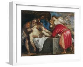 The Entombment of Christ, 1559-Titian (Tiziano Vecelli)-Framed Giclee Print