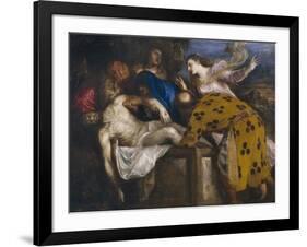 The Entombment of Christ, 1572-Titian (Tiziano Vecelli)-Framed Giclee Print