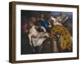 The Entombment of Christ, 1572-Titian (Tiziano Vecelli)-Framed Giclee Print