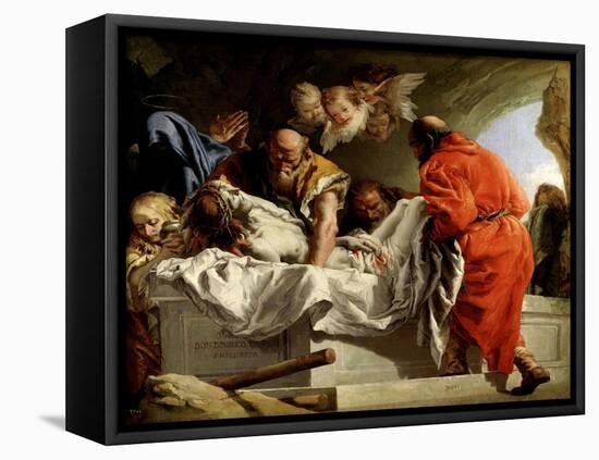 The Entombment of Christ, 1772-Giovanni Domenico Tiepolo-Framed Stretched Canvas