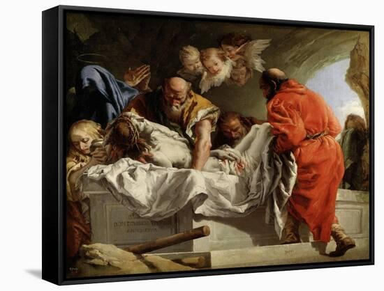 The Entombment of Christ, 1772-Giandomenico Tiepolo-Framed Stretched Canvas